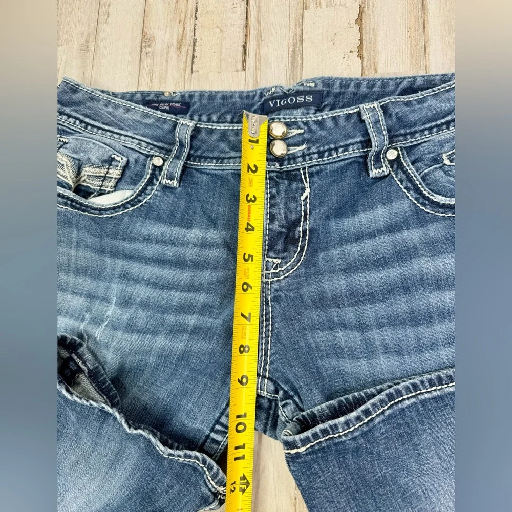 Vigoss Womens Capri The New York Jeans Blue 15/16(38x22.5) - Picture 8 of 11